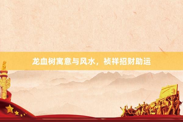 龙血树寓意与风水，祯祥招财助运